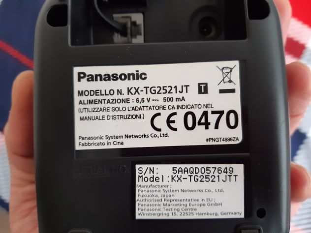Panasonic KX-TG2521JTT Telefono Cordless Digitale