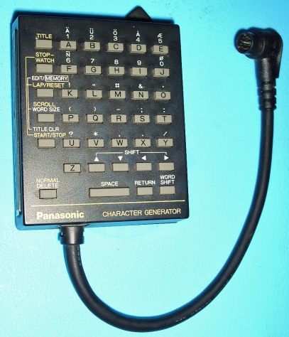 Panasonic wv-kb10e - character Generator generatore di Font-KB 10 e