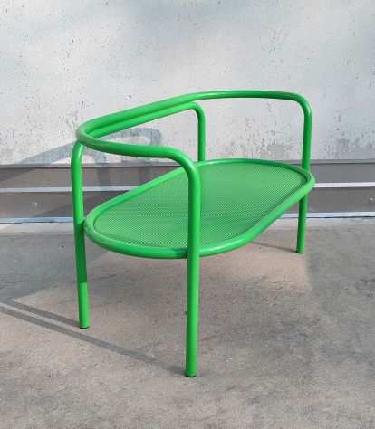 Panchina LOCUS SOLUS vintage verde - design GAE AULENTI per POLTRONOVA 1964