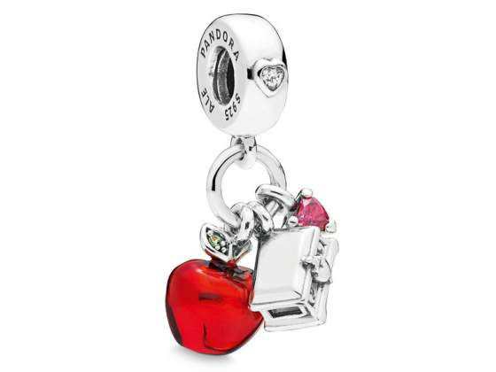 PANDORA DISNEY Charm 797486czrmx La Mela e Cuore di Biancaneve