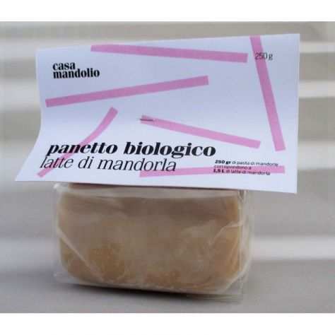 Panetto di Pasta di Mandorle Biologica Siciliana 55 BIO per latte di mandorla