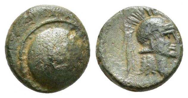 Panfilia, Side  Pisidia, Baris. Lot of 3 bronzes (AE 19, AE 15 and AE 11)