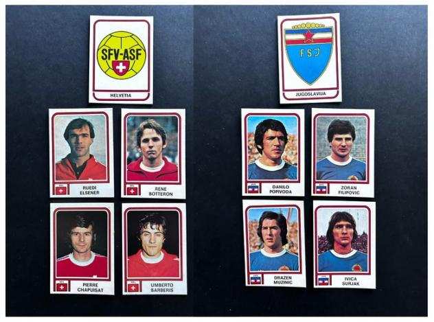 Panini - Argentina 78 World Cup - Team Helvetia - 5 Loose stickers