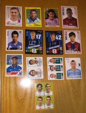 Panini - Calciatori - 13x Rookie Stickers (Benzema, Nedved, Cavani, Hamsik, Bonucci amp others) - 1 Mixed collection