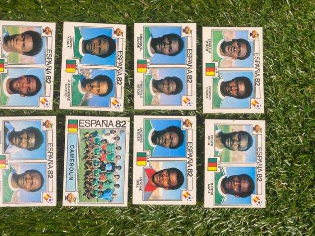 Panini - Espantildea 82 World Cup, Camerun Complete Team - 9099 - with Roger Milla rookie - 10 Loose stickers