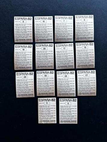 Panini - Espantildea 82 World Cup - Lot Posters - 14 Loose stickers