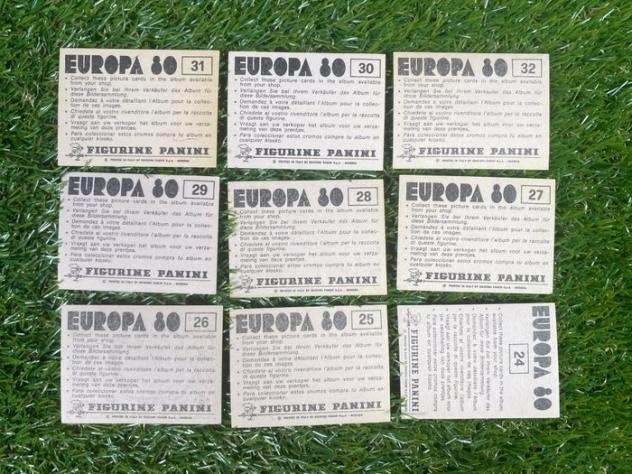 Panini - Europa 80, City amp Stadium 2432 - 9 Loose stickers