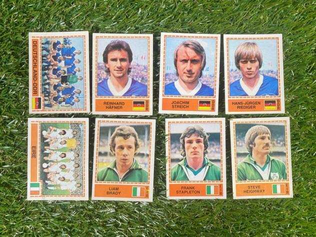 Panini - Europa 80, DDR amp EIRE Complete Teams 193202 - 8 Loose stickers