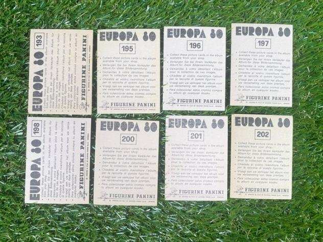 Panini - Europa 80, DDR amp EIRE Complete Teams 193202 - 8 Loose stickers