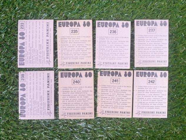 Panini - Europa 80, Poland amp Portugal Complete Teams 233242 - 8 Loose stickers