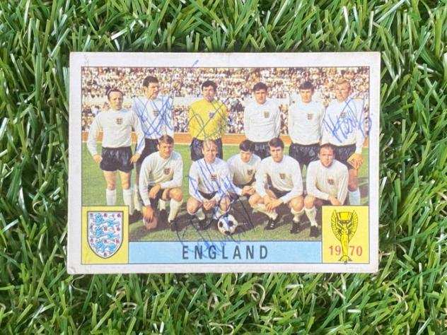 Panini - Mexico 70 World Cup - England Team - Multi Signed - (Without certificate) - 1 Card