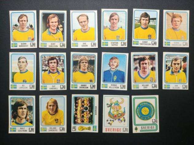 Panini - Muumlnchen 74 World Cup - Sweden - 17 Loose stickers