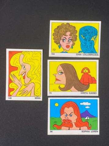 Panini - OK VIP - Italian Female Characters - 4x stickers - 1973
