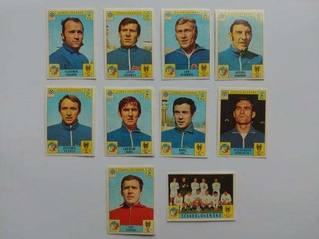 Panini - WC Mexico 70 - 10 original loose cards Ceskoslovensko - 1970