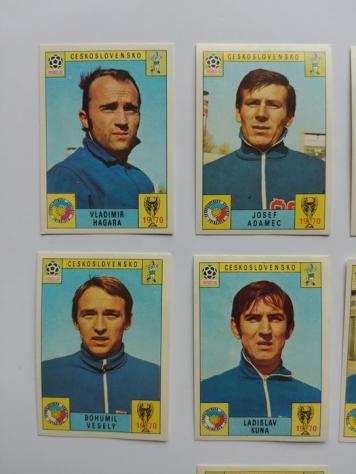 Panini - WC Mexico 70 - 10 original loose cards Ceskoslovensko - 1970