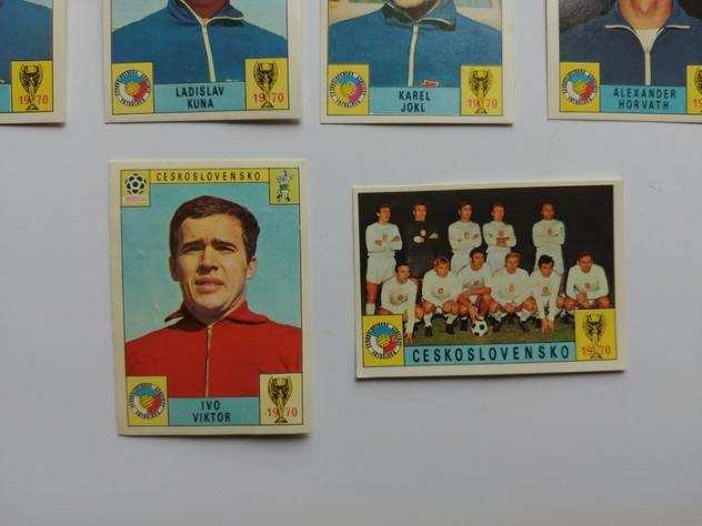 Panini - WC Mexico 70 - 10 original loose cards Ceskoslovensko - 1970