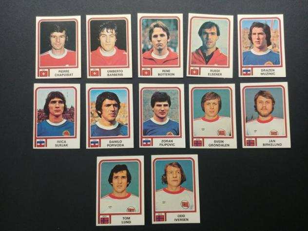 Panini - World Cup Argentina 78 - SvizzeraJugoslaviaNorvegia - 12 Loose stickers