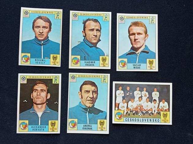 Panini - World Cup Mexico 70 - Ceskoslovensko - Green back  Bisvalida - 6 Card