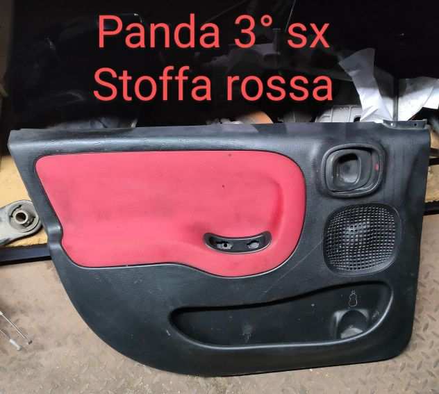 Pannello porta sx panda 3deg telo rosso