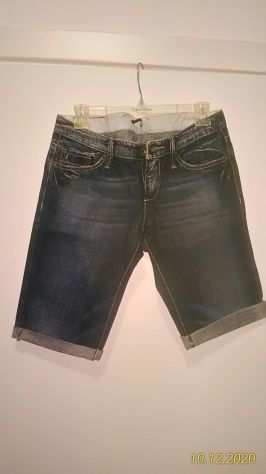 Pantaloni jeans corti slim fit tg.44 denim, nuovi, SISLEY, troppo stilosi