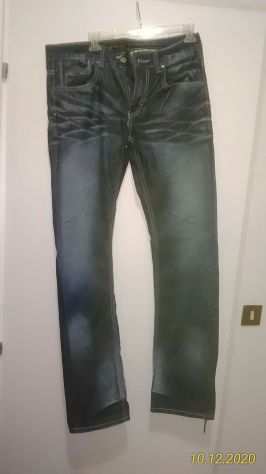 Pantaloni jeans regular fit tg. 4648 denim, nuovi, perfetti, a vita bassa.