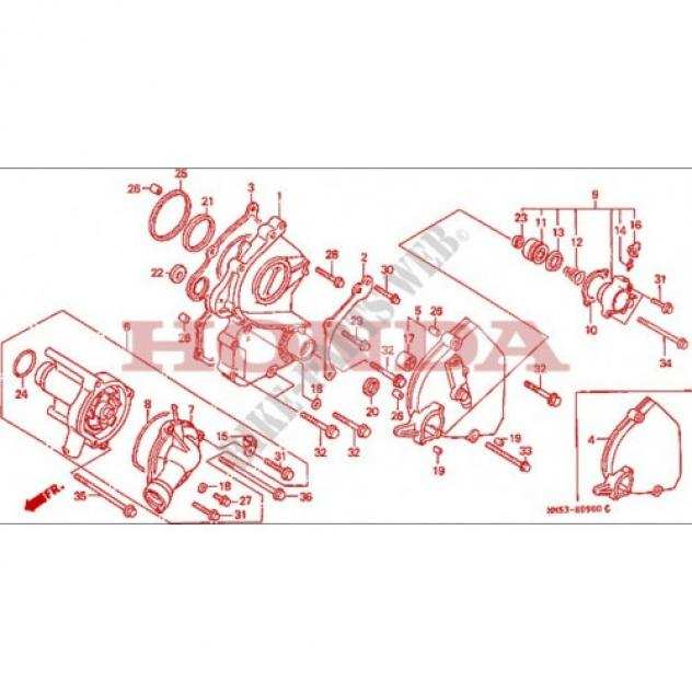 Paraolio ingranaggi 40 55 7 per Honda - 91205MM5003