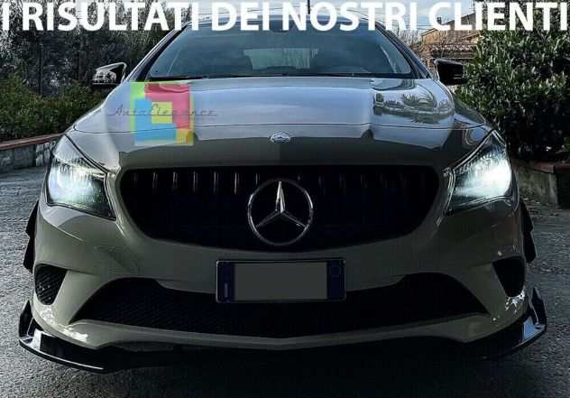 PARAURTI INFERIORE MERCEDES CLA W117 X117 W176 SCHEGGIATURA ANTERIORE ABS NERO-