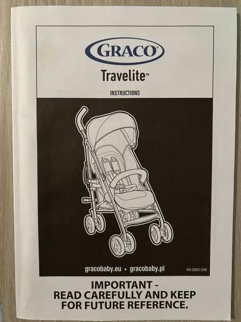 Passeggino leggero Graco Travelite pari al nuovo