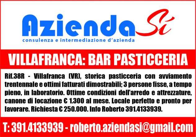 pasticceria bar ottimi fatturati-no ristorante