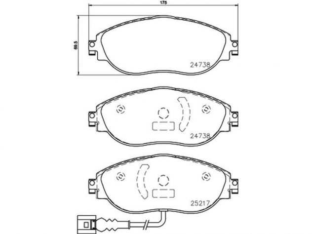 Pastiglie freno Brembo in offerta per Audi Vw Seat Skoda