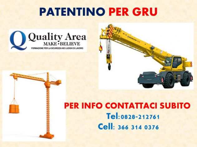 Patentino GRU su camion-a torre-AUTO CARROGRU (IN TUTTA ITALIA)