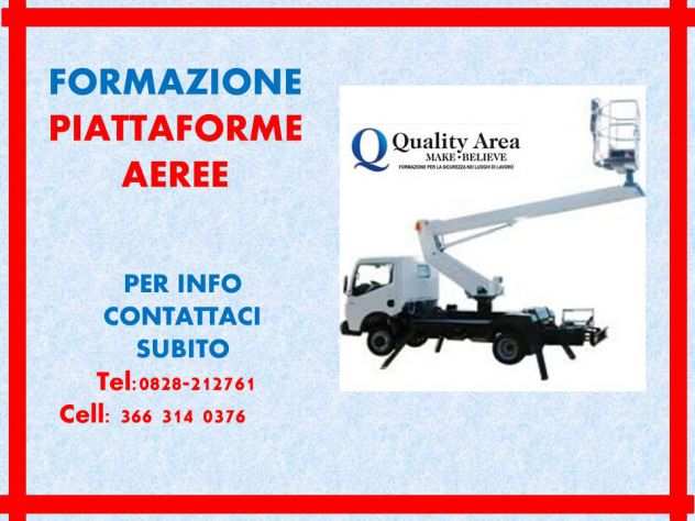 Patentino piattaforme aeree - PLE