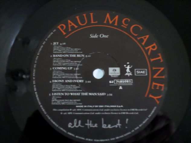 PAUL McCARTNEY - All The Best  - 2 x LP  33 giri 1987 EMI Italy