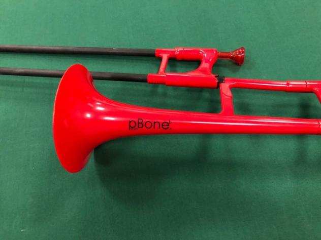 pBONE - Trombone Mini In Plastica Rosso In Mib - Trombone alto