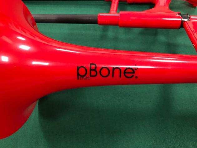 pBONE - Trombone Mini In Plastica Rosso In Mib - Trombone alto