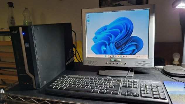 PC Desktop ufficio completo monitor e accessori Acer Veriton Intel I3 Windows 11