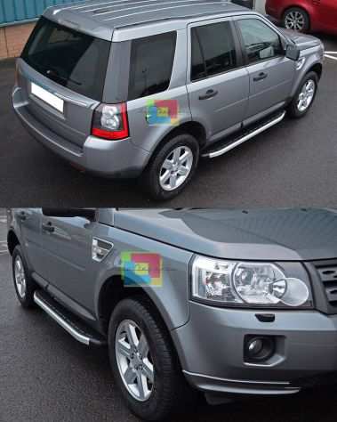 PEDANE LATERALI LAND ROVER FREELANDER 2 2006-2014 SOTTO PORTA IN ALLUMINIO -.