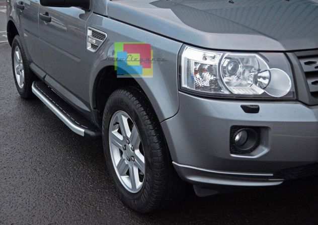 PEDANE LATERALI LAND ROVER FREELANDER 2 2006-2014 SOTTO PORTA IN ALLUMINIO -.