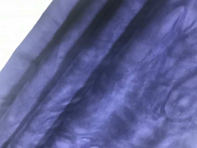 Pelle scamosciata blu elettrico da pelletteria ndash CR6