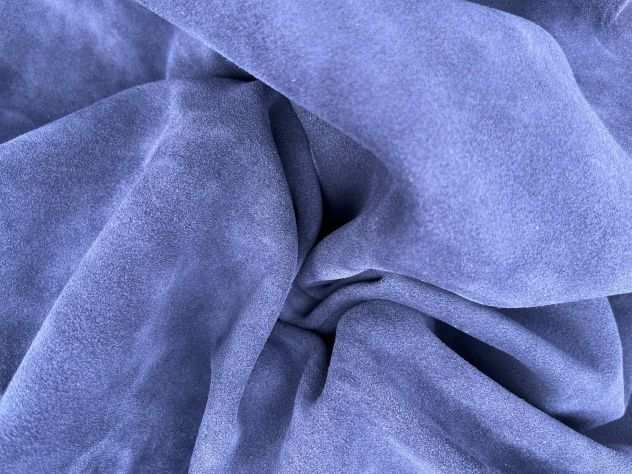 Pelle scamosciata colore blu - Sp. 1,5