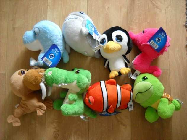 Peluches coop 8 amici delloceano acquamici NUOVI