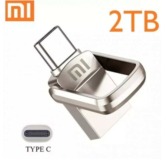PenDrive Xiaomi 2TB Ad Alta Velocitagrave USB 3.0 Type-C 2in1