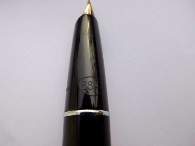 Penna Stilo AURORA 88P anni 60, pennino in oro 14K, cappuccio placcato oro