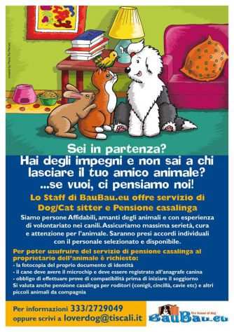 Pensione casalinga per i vostri animali a Roma