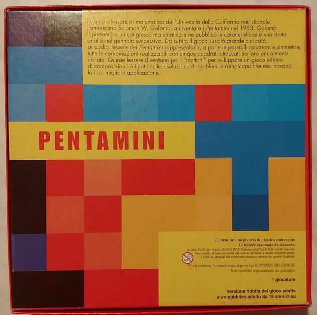 PENTAMINIIl rompicapo che vi faragrave impazzire Ed.Fabbri Editori, 2001