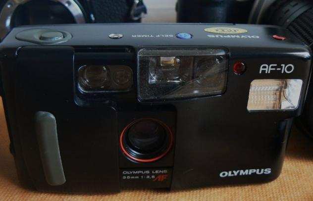 Pentax, Olympus, Vivitar, Soligor, Canon  lot of 5 Japanese cameras, all born in the late 2000s. Fotocamera reflex a obiettivo singolo (SLR)