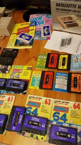 PER Commodore 64 32cassette3 cartucce15 riviste Lotto