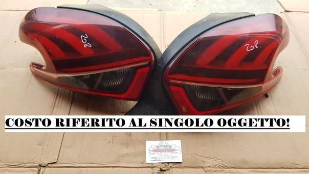 PEUGEOT 208 RESTYLING FANALE FANALI STOP LUCE LUCI POSTERIORE LED DESTRO SINISTR