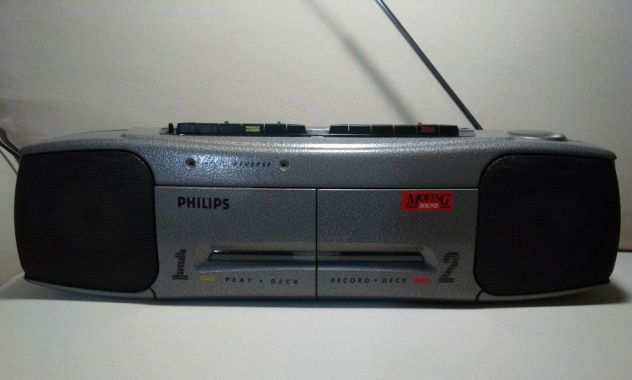 Philips Moving Sound 4Th Ed. boombox stereo doppio autoreverse (LEGGERE TESTO)