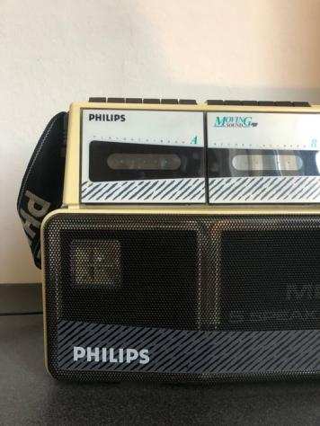 Philips - Moving Sound D-8304 - Boombox Registratore ndash lettore di cassette